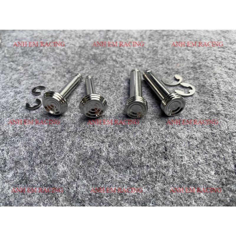 Bộ 2 ốc cốt xỏ gác chân SALAYA mẫu V2 chất liệu inox lắp cho xe HONDA, YAMAHA