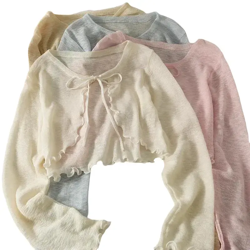 Áo Cardigan Ren Cho Nữ, Quần Áo Chống Nắng, 1 Chiếc áo lưới Women Top