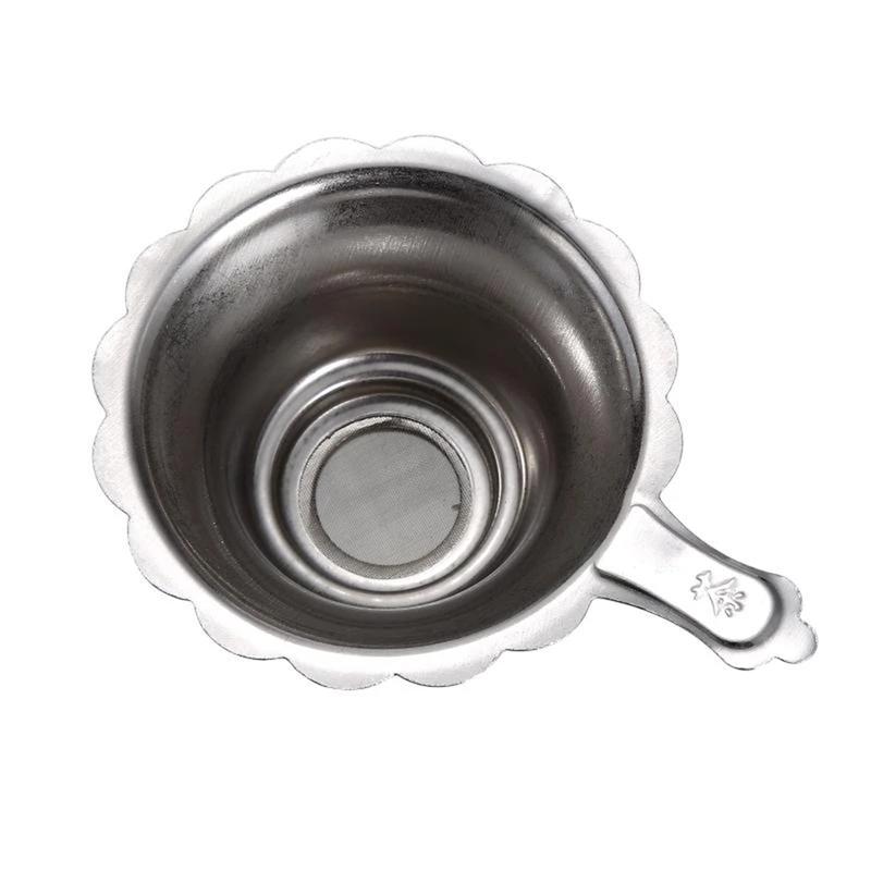 Stainless Steel Reusable Tea Infuser Tea Strainer Teapot Loose Tea Leaf Spice Mesh Fine Filter Kitchen Accessories with Handle 4