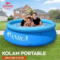 Gambar SPEEDS Kolam Portable Bak Mandi Renang Baby Bathtub Foldable Swimming Pool Anak Jumbo Lipat 020-20 - 150x105x56cmMotif, KOLAM SAJA dari SPEEDS HOME Kota Surabaya 1 Tokopedia