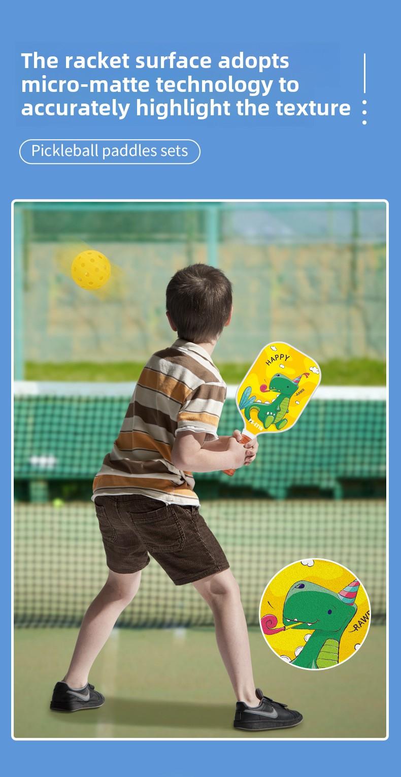 Product Introduction of Children's Gift Peak Racket Child Racket Fiberglass Carbon Fiber Pickleball Paddle Sports Gift 4