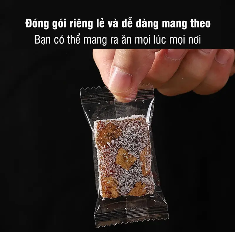 Bánh Dinh Dưỡng Gừng Táo Đỏ Không Đường Đại Hùng Foods, 1 Túi 500gram Snack Foods 3