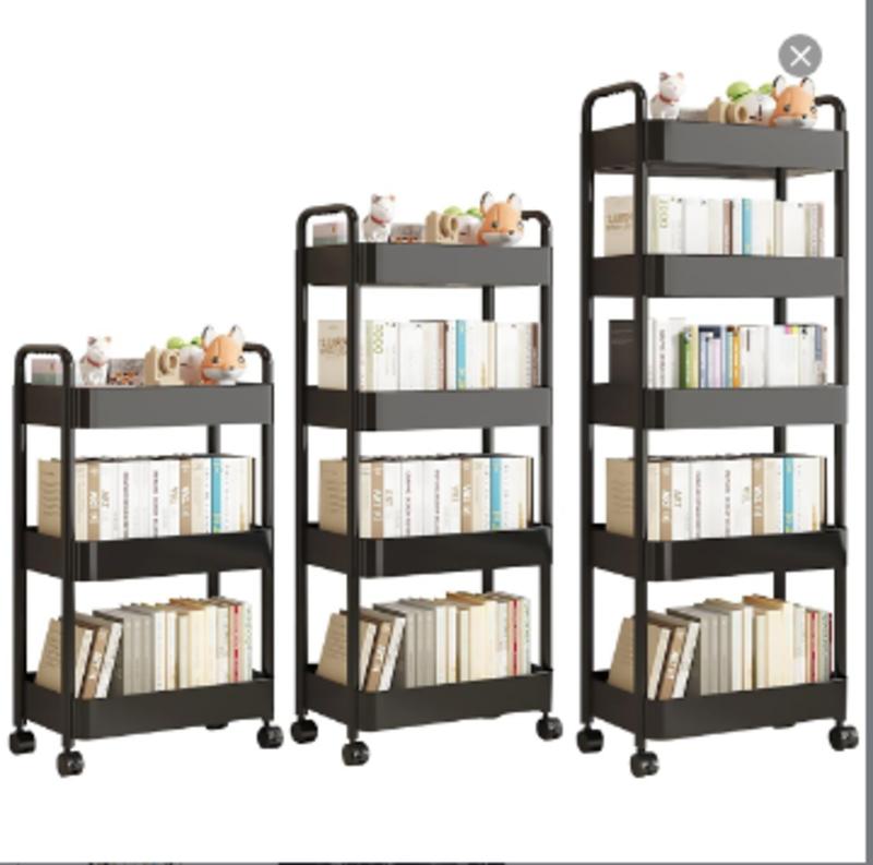 (Màu Đen-4026)BG-Kệ Nhựa Đa Năng 3-4-5 Tầng ,Xe Đẩy Đa Năng,Có Bánh Xe Làm Kệ Đựng Đồ Mẹ Bé-Kệ SPA Đựng Đồ Cá Nhân Tiện Dụng Kitchen ke dung đồ gia dụng kệ để đồ thông minh kệ đựng đồ đa năng cho em bé kệ để gia vị nhà bếp