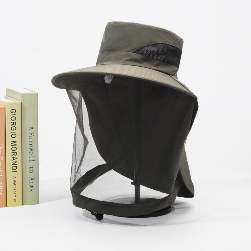 Product Introduction of New Anti Mosquito Insect Bucket Hat Net Mesh Insect Proof Cap Anti Bee Sunscreen Hat Outdoor 20