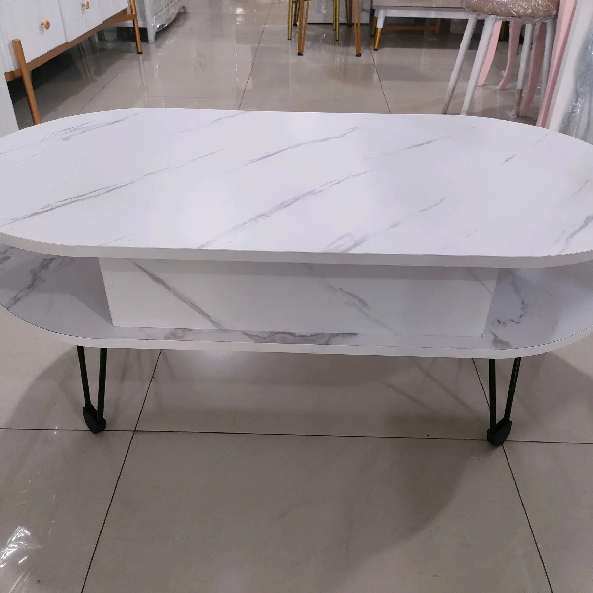 MEJA TAMU TOP SLIDE