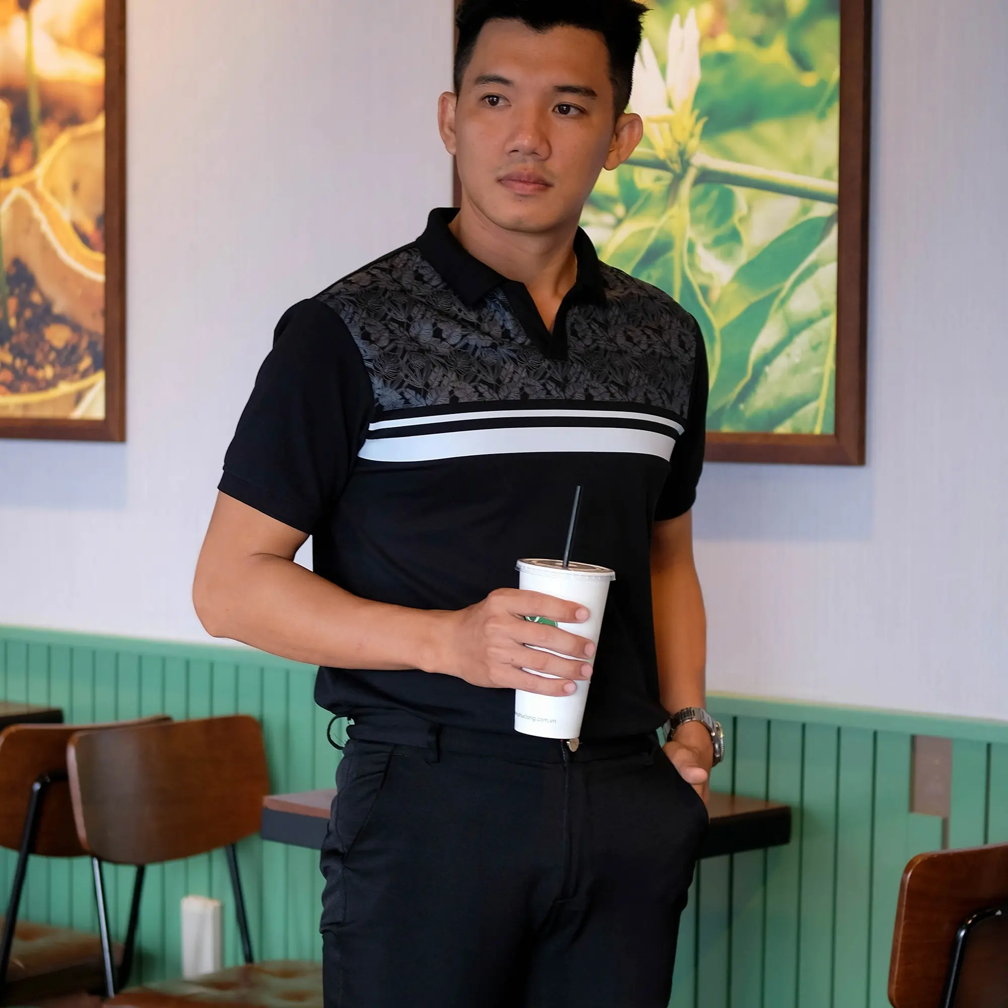 Áo POLO in phối -Summer - Áo Phối Lịch Lãm, Chỉnh Chu - Cotton Cao Cấp Nam Menswear