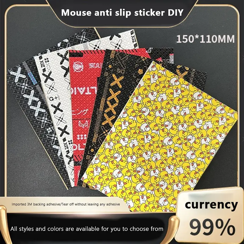 Miếng Dán Chuột Chơi Game Không Dây Tự Làm, Chống Trượt, Phong Cách Thông Dụng 15 * 11cm, Băng Dính Cầm Tay Chống Mồ Hôi, Chống Mài Mòn, Thích Hợp Cho Máy Tính Để Bàn PC Và Máy Tính Xách Tay