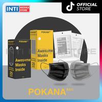 Gambar POKANA - Masker Earloop 3 Ply Premium | Masker Medis Surgical Black Grey - Grey dari INTI MEDIKA STORE Kota Bandung 1 Tokopedia