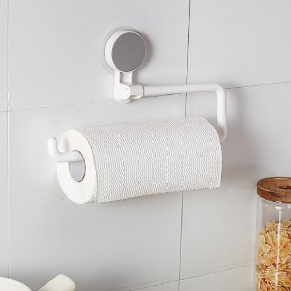 Kitchen Tissue Holder Gantungan Tissue Dapur Tissue Besar Handuk Towel Rack Plastik Putih 1