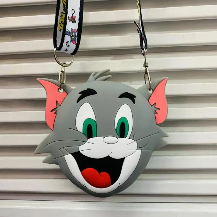 [Veonbag.id] Tas Selempang Anak Kartun Tom and Jerry Lucu Ukuran KECIL Cetakan Emboss 3D Real Pic Bisa COD Fashion