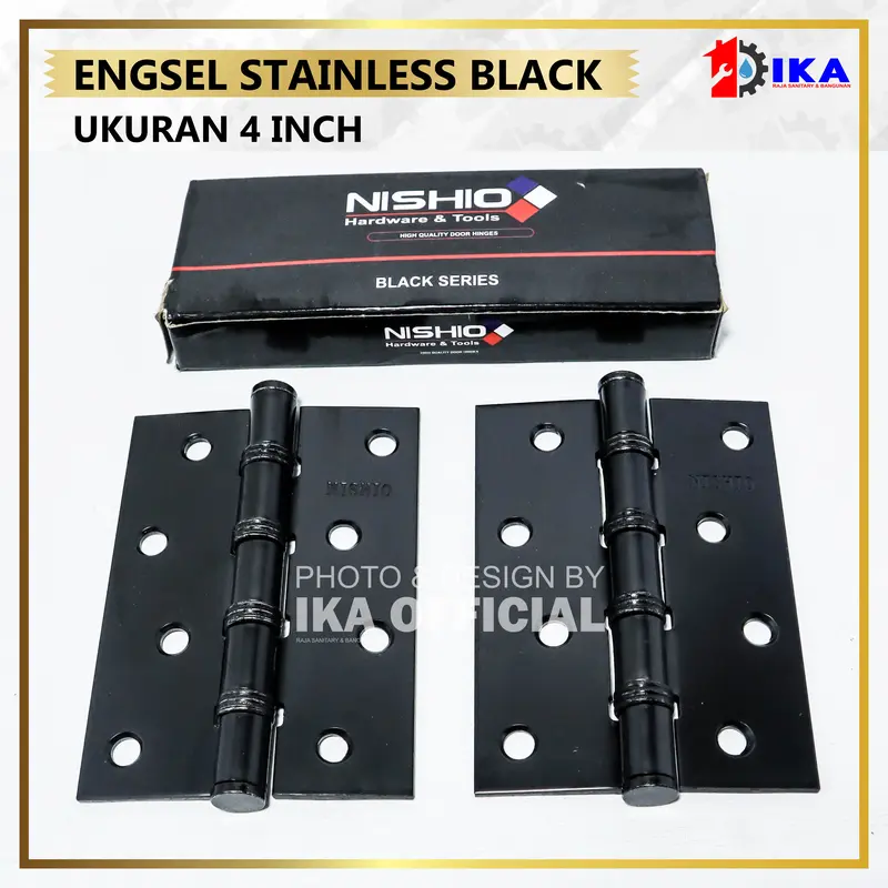 Engsel Pintu Rumah Hitam Doff  Inci 4 Inci  Inci Door Hinges Black Doff /  Engsel Pintu Silver l Jendela TEBAL 5 inch l Stenlis Per Pasang / Jendela kayu kuat original / ENGSEL TEBAL STAINLES INCH BAGUS / ENGSEL PINTU JENDELA STENLIS 1