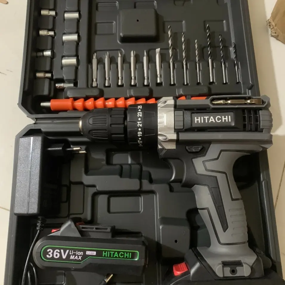 Máy Khoan Pin Hitachi 36V 3 chức năng Kèm Bộ Phụ Kiện 24 Chi Tiết – Máy Khoan Bắn Vít Cầm Tay ...
