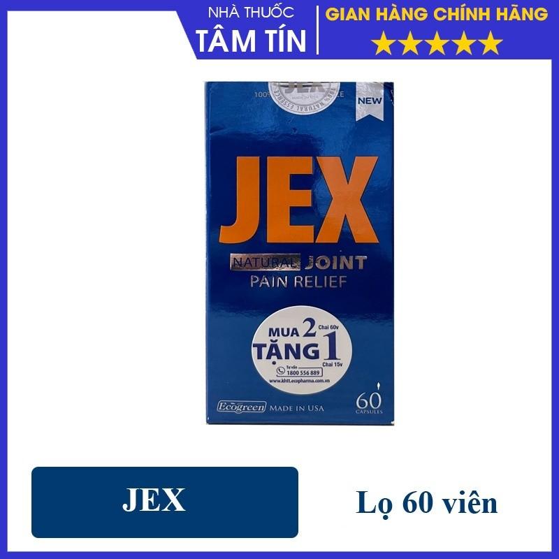 [chính hãnġ ] Jex - Viên uống tái tạo sụn khớp và phần xương dưới sụn - Lọ 60 viên