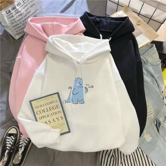 Áo khoác nỉ nam nữ unisex  FREESHIP  áo khoác hoodie nỉ khủng long nhí siêu dễ thương Menswear Nhung❤️ 0