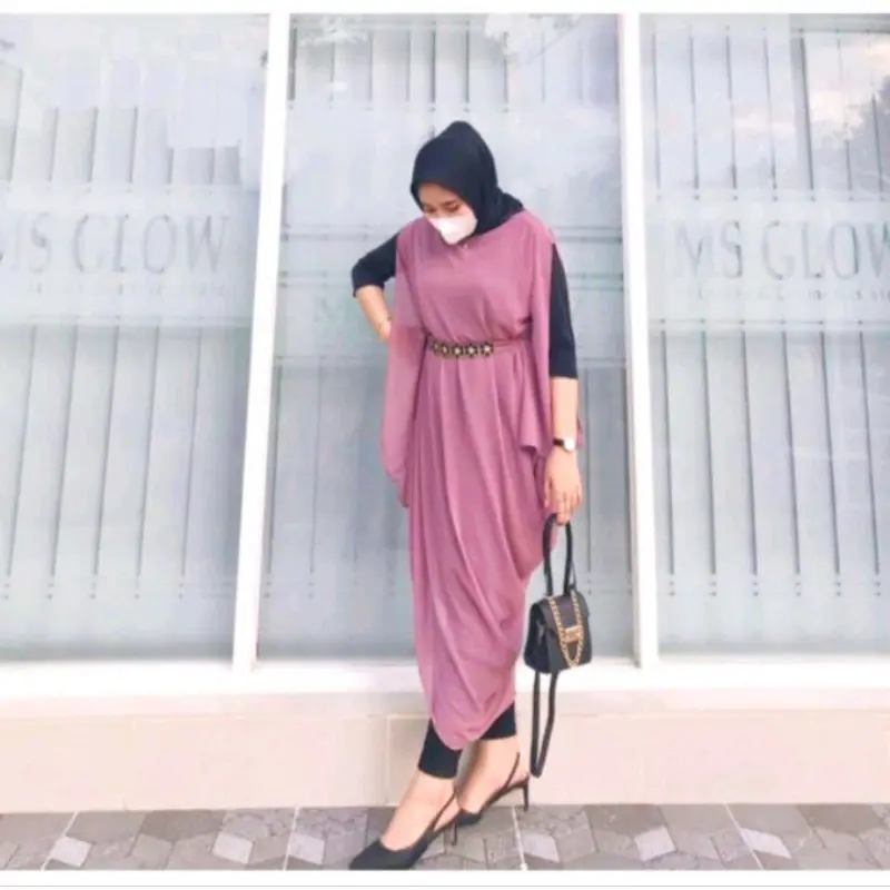 Kaftan Rinjani Outer Kaftan Sabrina Kaftan Kondangan Panjang Wanita Muslim Gamis Dress Cantik Manset