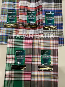 Sarung Laki Dewasa Gajah Lady (packing Mika) - 5pcs Kotak Motif Muslim Katun