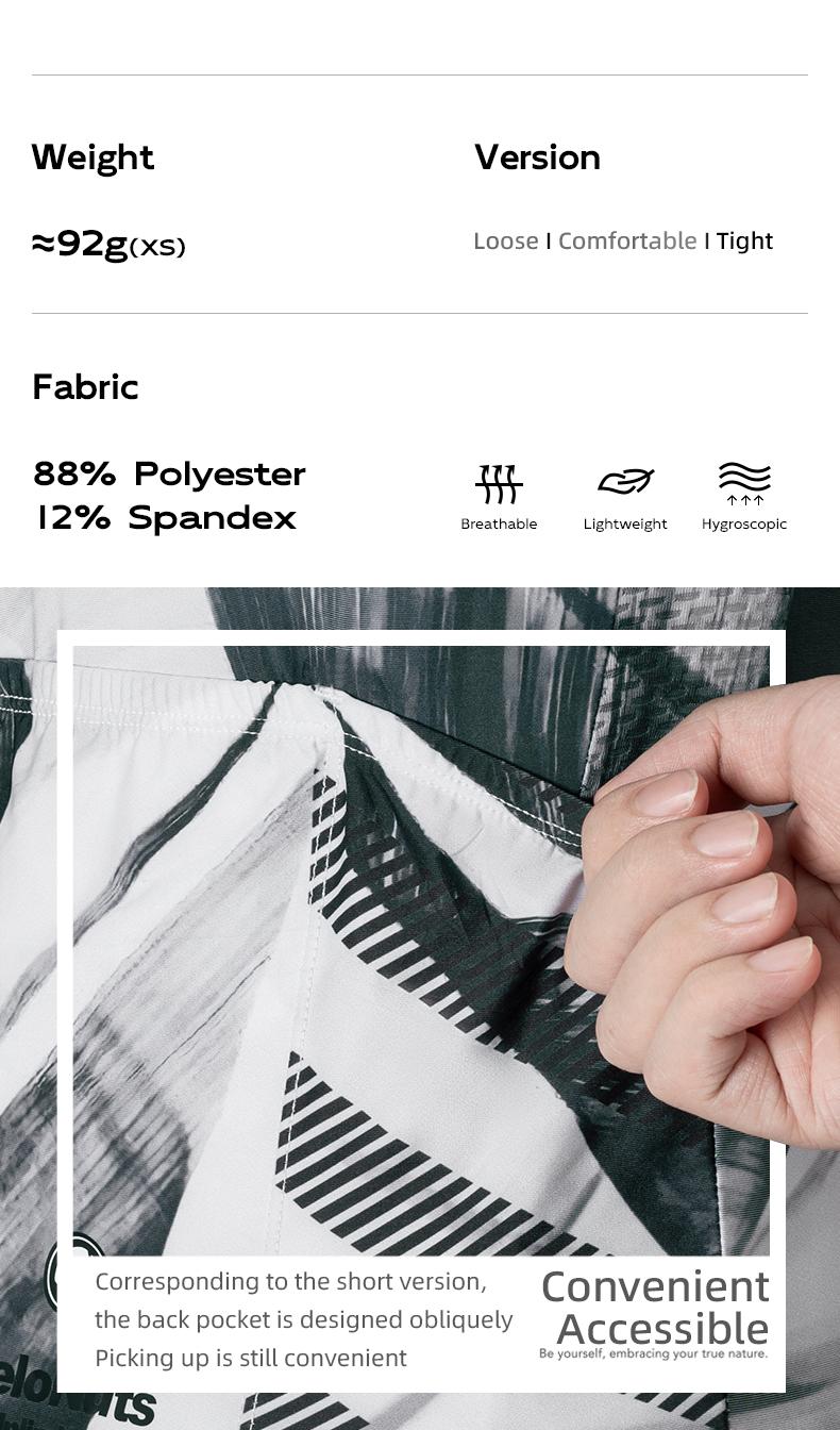 Product Introduction of ROCKBROS 【VNS】 Women Cycling Jersey Elastic Breathable Short Top Soft Comfortable Lightweight Bicycle Tight Tops YKK Zipper 8