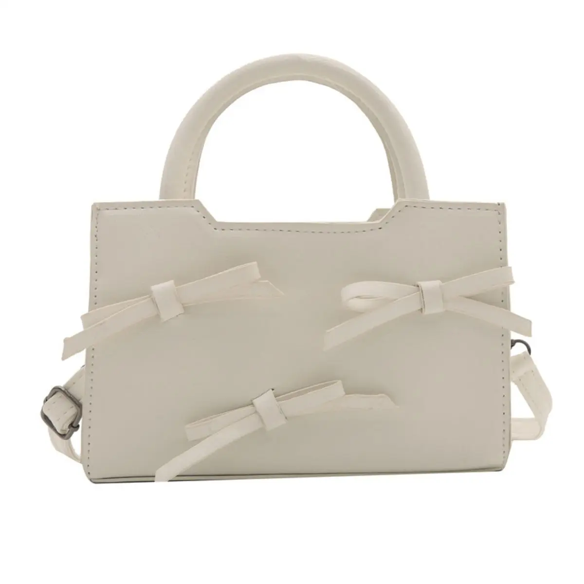 Túi Xách Nữ Đeo Chéo Da Trơn Đính Nơ Vừa Điện Thoại Đi Chơi Dễ Thương V59 Bag
