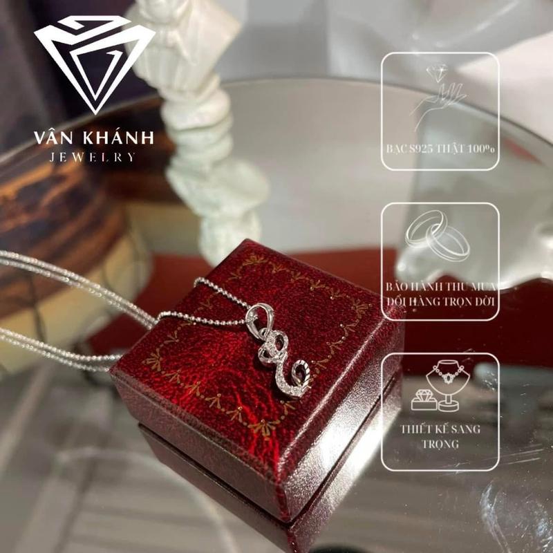 ME58 Mặt dây chuyền chữ cái ( Chọn chữ ) 6
