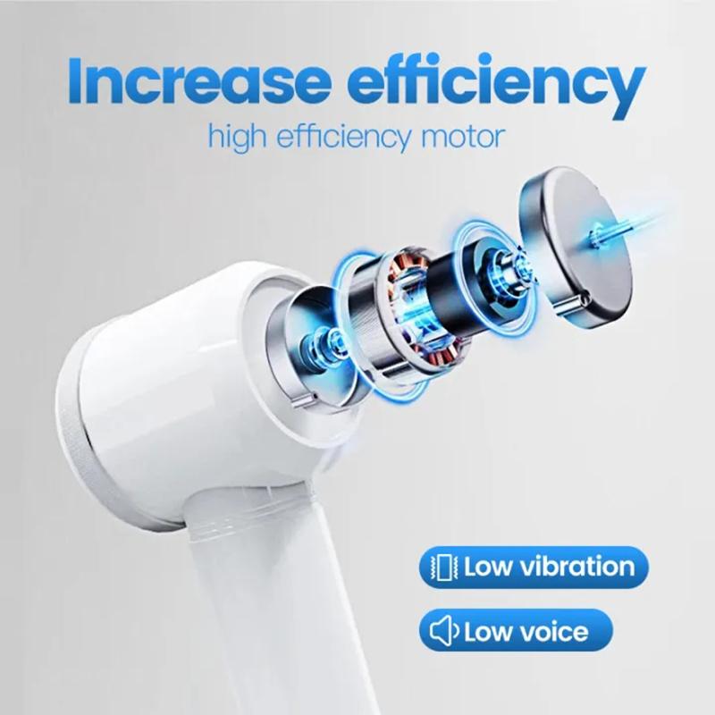 Electric Cleaning Brush 5 in 1 Cordless Rechargeable Electric Cleaning Spin Scrubber Brush Household Multifunctional Handheld Electric Scrubbe Cleaning Brush Sponge Tool Wool 5