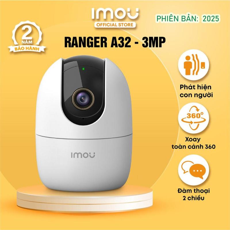   BẢN 2025    Camera IMOU IPC- A32EP -L Wifi Imou A32 trong nhà 3MP quay quét ngang 355° - Chụp Ảnh imou a22 Chụp Ảnh imou dk2 camera  imou a22ep cam  imou ezviz komex camera  imou 4mp 2k camera  khupho camera  imou dk2 