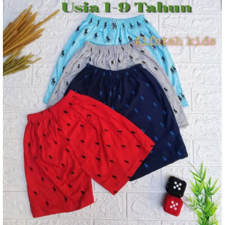 ( 50ribu dpt 3pcs ) Kolor anak laki - laki & perempuan bahan Katun Santai 8