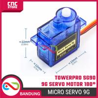 Jual TowerPro Motor Servo SG90 SG-90 9G – Servo Mini 180° untuk Arduino ...