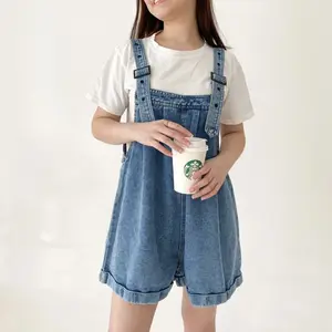 Overalls Denim Korean Woman Jumpsuit