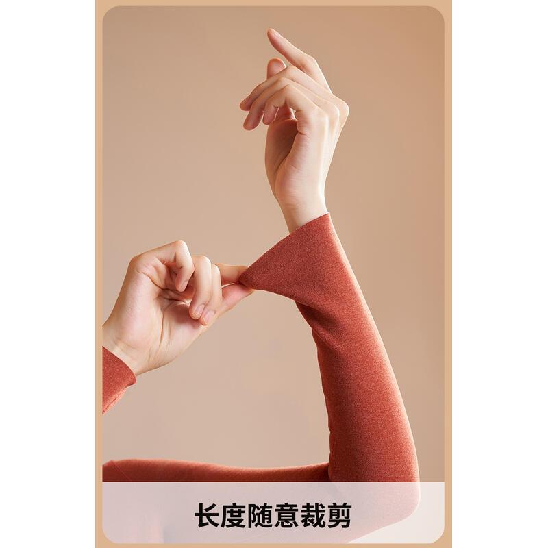 Product Introduction of Autumn/Winter Black Gold Cashmere Silk Thickened Seamless High Elasticity Round Neck Set Warm Underwear Thermal Comfort Women Bridal Basic Minimalist Womenswear 16