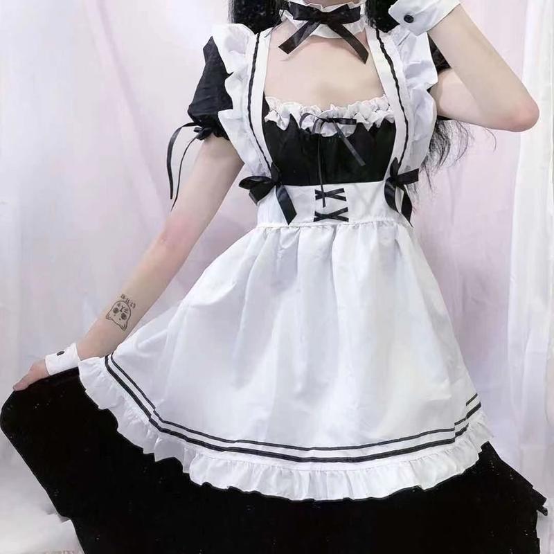 Trang Phục Hầu Gái, Cosplay Lolita Nhật Bản, Váy Lolita Dễ Thương, Gợi Cảm, Maid Maid Cosplay 1