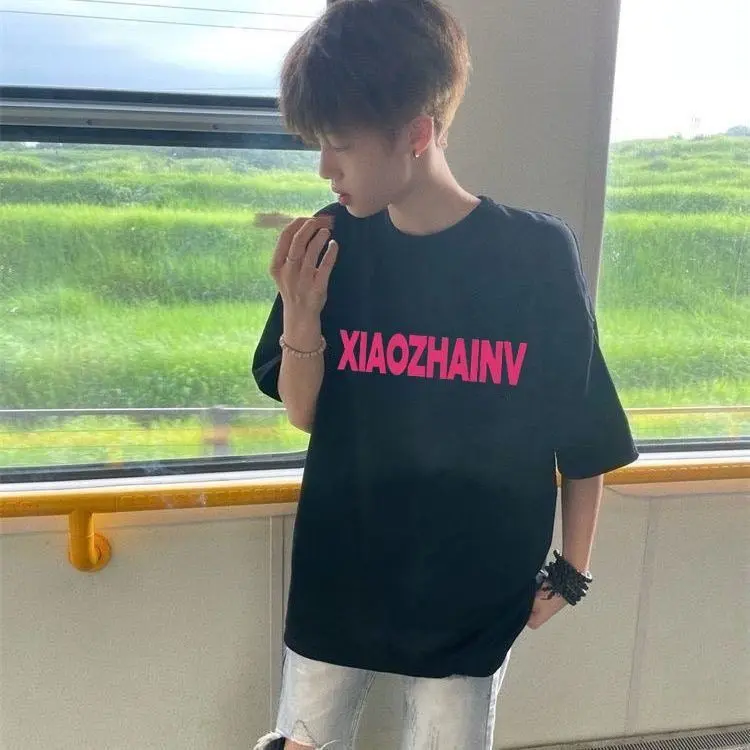 Áo Thun Nam ngắn Tay Phong Cách Mỹ Thường Ngày In Họa Tiết Mùa Hè, Cao Cấp, Dáng Rộng Vừa Vặn, Áo Dễ Phối Đồ Hợp Xu hướng Hàng Mới Năm 2025, Bán Chạy