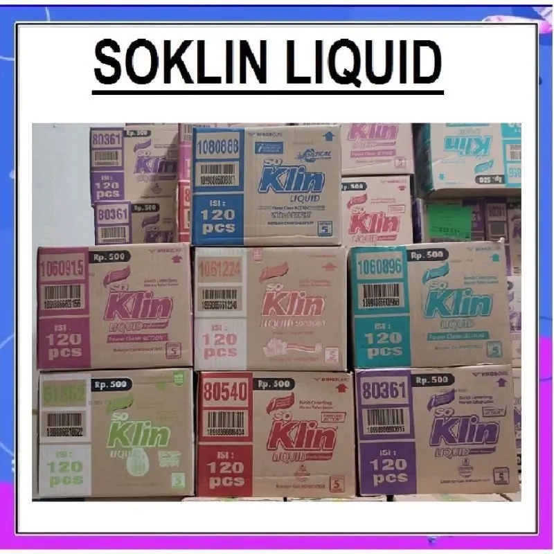 Soklin liquid pencuci baju 20pcs