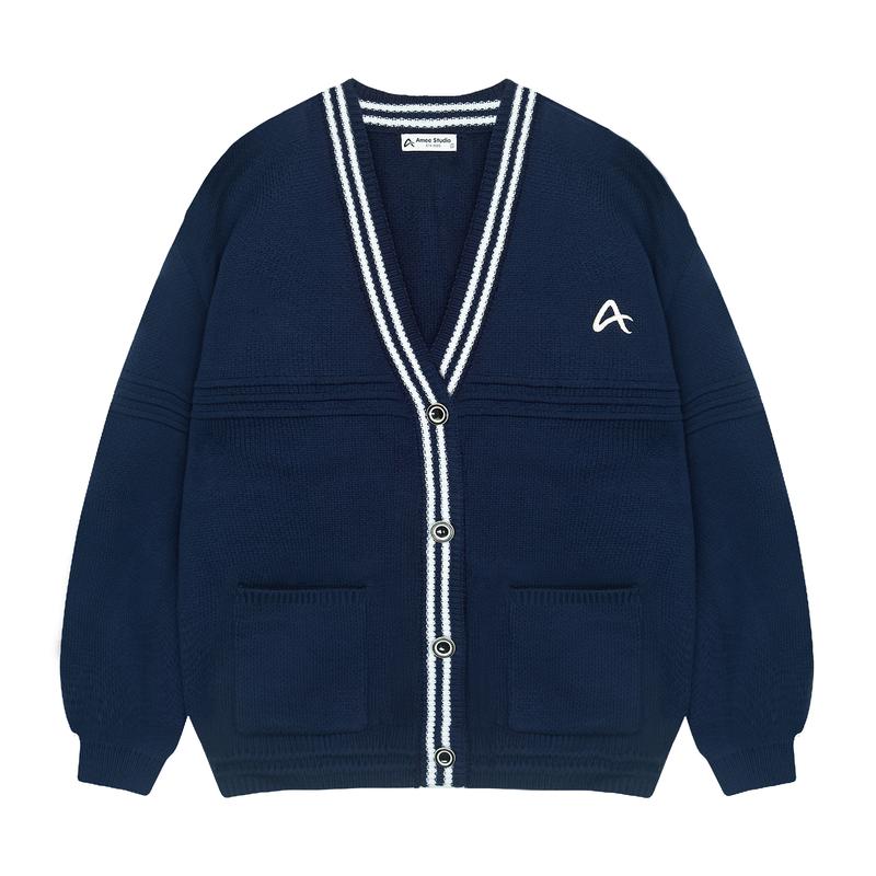 Áo Len Cardigan Local Brand Amee Studio/ Logo Thêu Dành Cho Nam Nữ