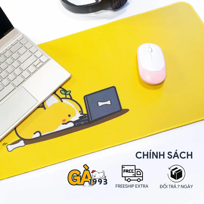 [LIVE Q13] Lót Chuột Động Lực 80x30cm Dày 3mm - Chất Liệu Cao Su Và Vải - Hình Chữ Nhật - Chống Bám Cực Tốt 8