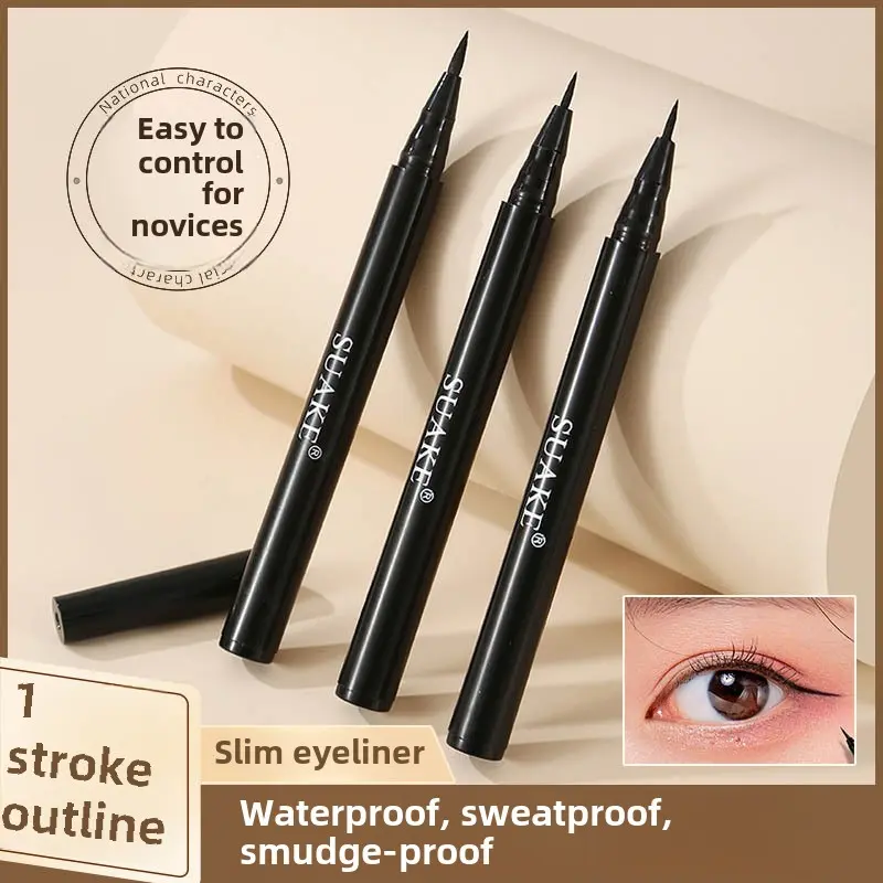 2024 popular, smooth and quick-drying eyeliner, no ink leakage, long-lasting and not easy to smudge eyeliner, waterproof eyeliner, cosmetics. Lipliner Makeup
