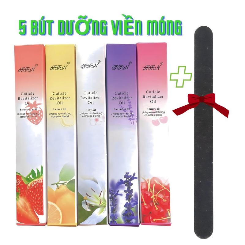 Combo 5 Bút Dưỡng Viền Móng Tay Dưỡng viền móng màu ngẫu nhiên. Chất dinh dưỡng cho móng Nữ