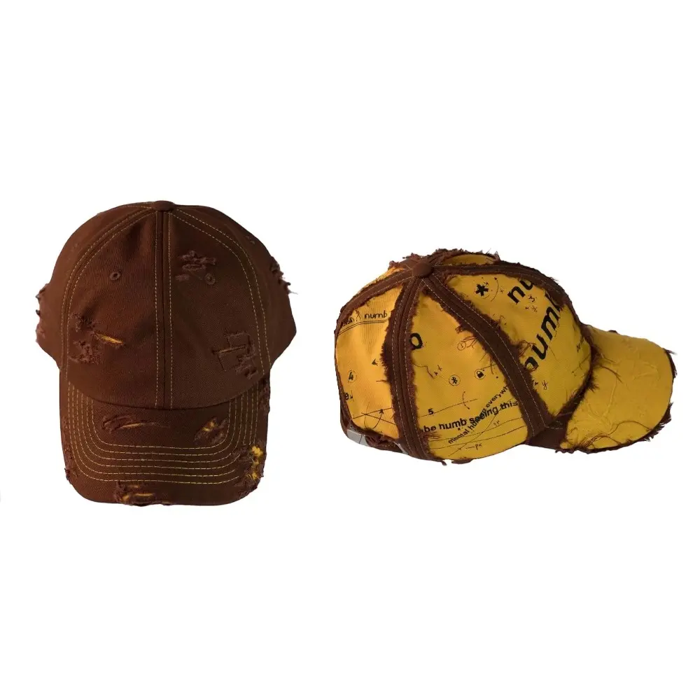 Mũ DION  CAP khóa kim loại may 2 lớp - (Xanh trong, Đen ngoài, Vàng trong, Nâu ngoài) - Hat