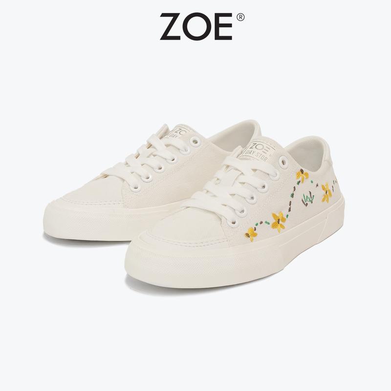 Giày Vải Canvas Thêu Hoa Cúc Chang'e Flower ZOE (Embro Zoe) | ZOE OFFICIAL 5