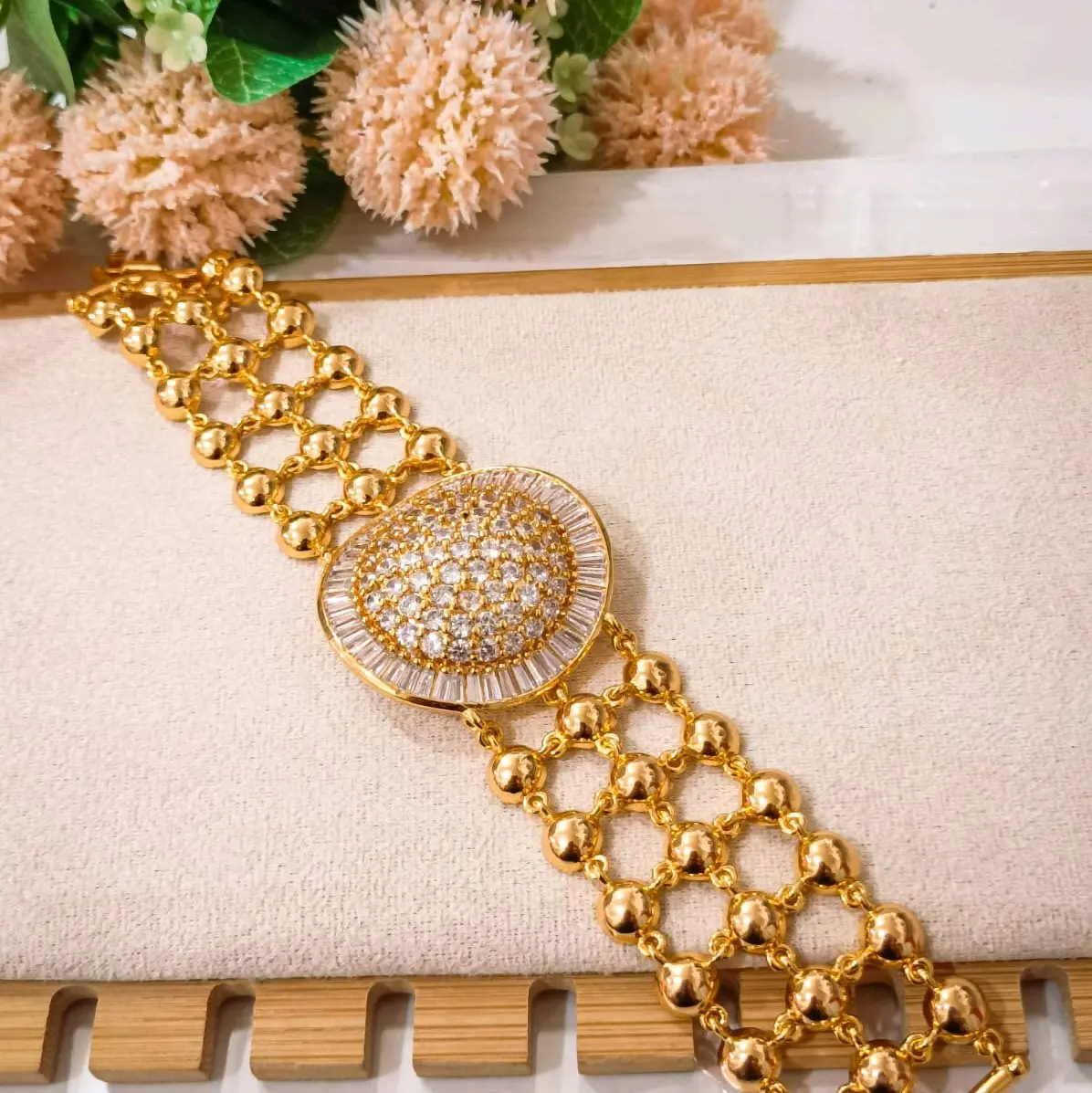 Gelang Rante Permata Bulat