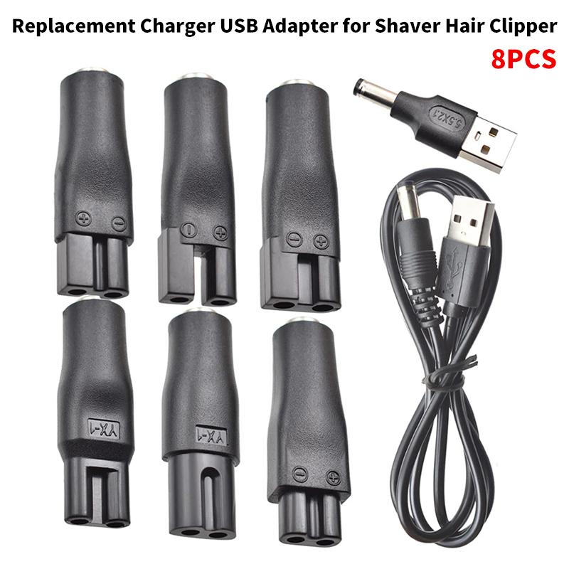 Product Introduction of 8 PCS Power Cord 5V Replacement Charger USB Adapter Cable DC Converter Universal For All Kinds Of Electric Shaver Hair Clippers 13