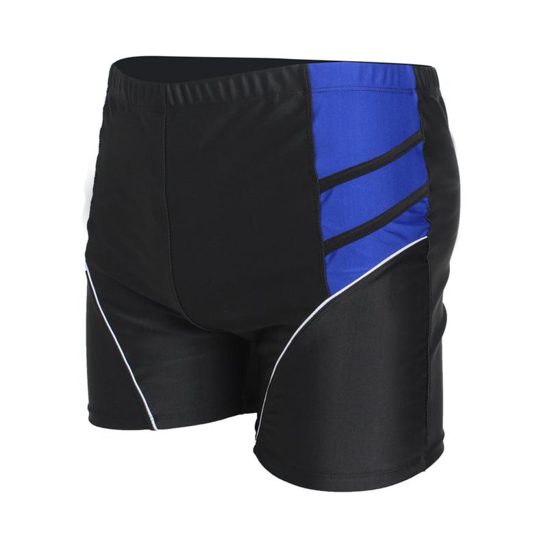 AHnitvang-Men Teens Water Repellent Swimming Shorts Mid-rise Patchwork Color Quick Dry Swimming Trunks Inner Drawstring Breathable Shorts Swimsuit 3