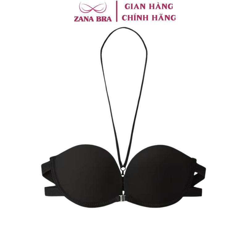 Áo Cup ngực nữ độn ngực quây ngang - Áo lót mút dày có dây rời ZANABRA A752 Women Voi chỉ giặt tay Kem áo tạo khe và nâng