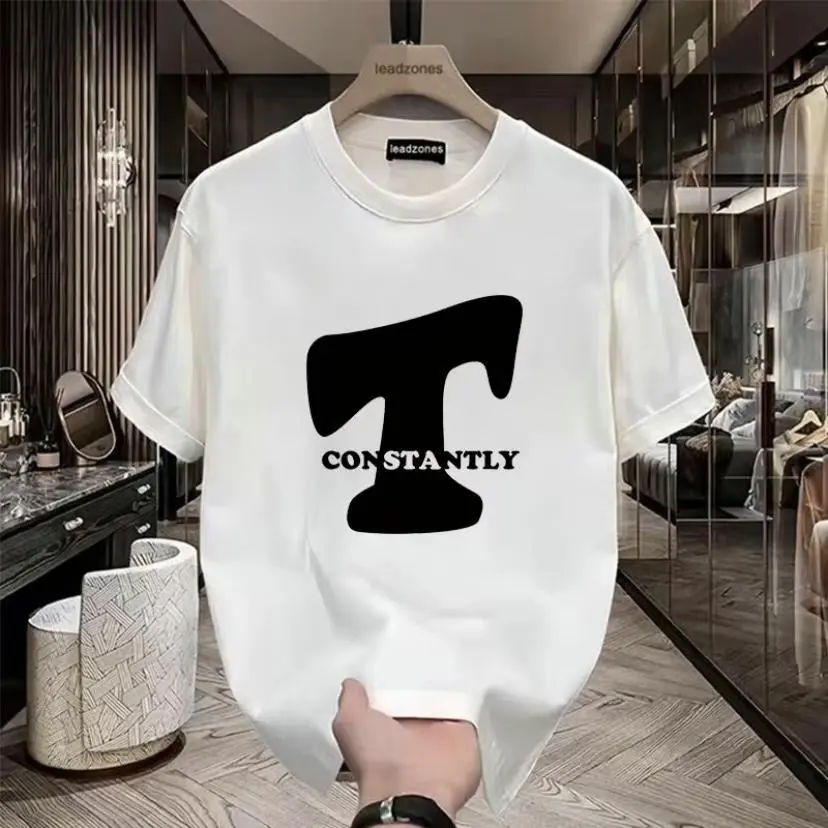 Áo thun ngắn tay dành cho nam và nữ vào mùa hè chuyên đi cặp đôi áo cotton dày đặc làm đáy