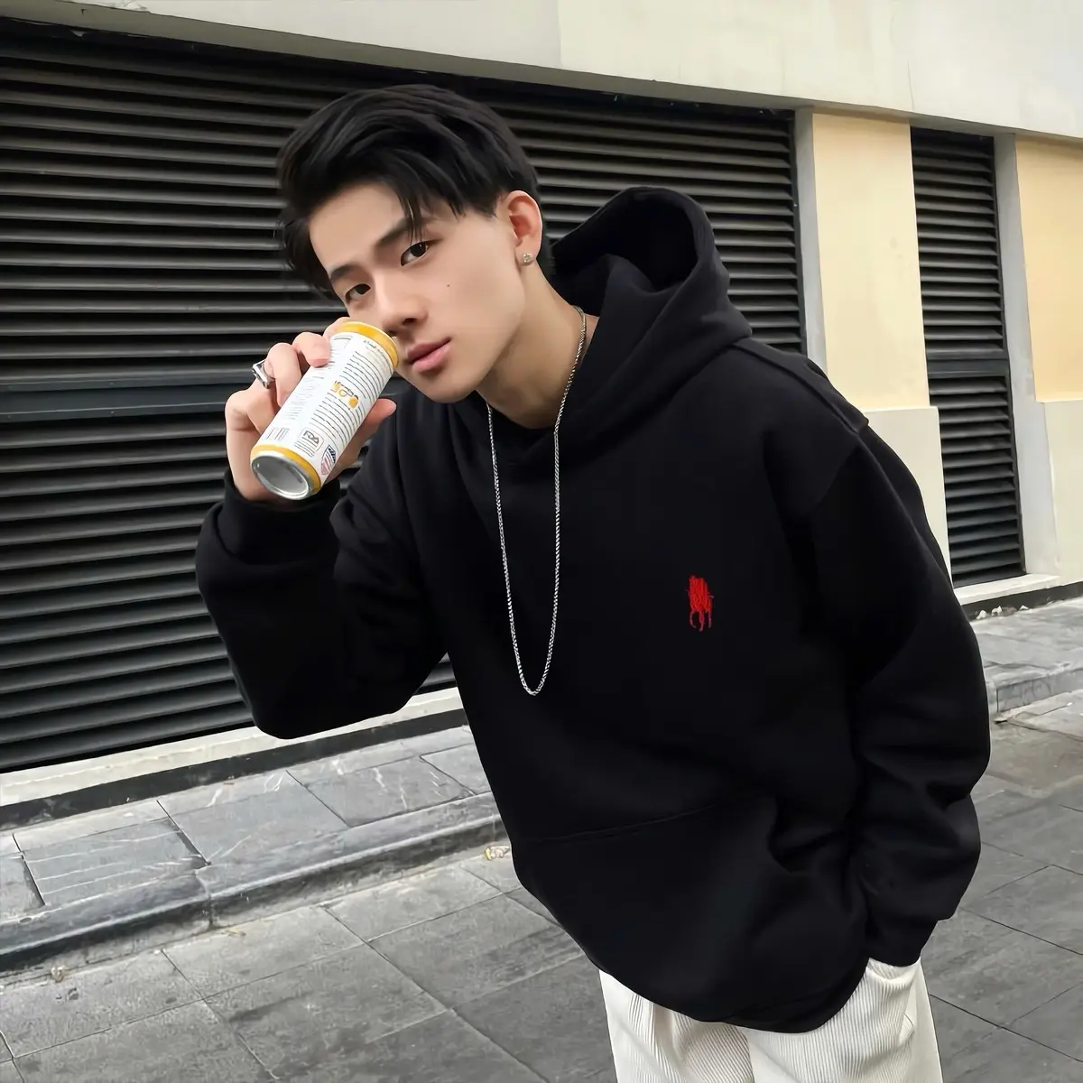 [ DEAL MỞ BÁN ] Áo hoodie nỉ trần bông thêu ngựa Lock band
