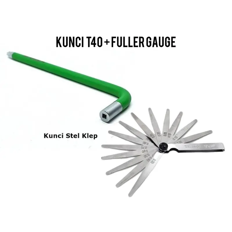 Set Kunci Stel Klep Yukido Setara Tekiro - Fuller Gauge Set 2 Pcs L Klep Puler Set 0