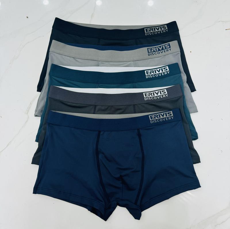 Product Introduction of Combo 5 Quần Boxer - 5 Quần Lót Nam Thun Lạnh Evisris fullsize 36-86kg. Menswear Sịp 3