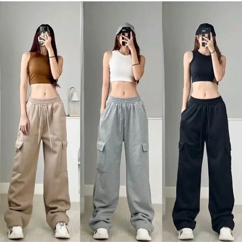 Celana Jogger Sweetpants - Celana Cargo Jogger Wanita 0