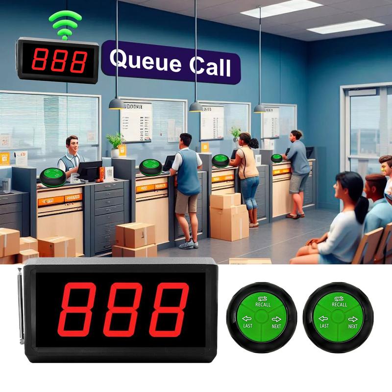 Call Buzzer Solution YCALL Queue Number Call System Number Order Buzzer for Shop Office ...