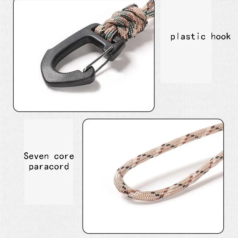 Multi-functional Buckle, Portable Anti-lost Wrist Hook, Triangle/Oval Quick-hang Keychain Hook, Outdoor Camping Hanging Buckle 3