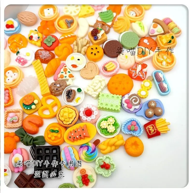 Combo 100 Charm Mô Hình Chai Nước XInh, Đồ Ăn Mini Đồ Thủ Công Trang Trí Nhà Búp Bê 4